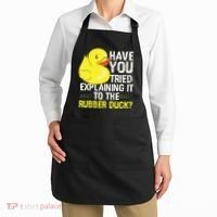 Funny Programmer Rubber Duck Debugging Apron thumb 2