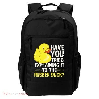 Funny Programmer Rubber Duck Debugging Backpack