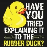 Funny Programmer Rubber Duck Debugging Hooded Wearable Blanket thumb 2