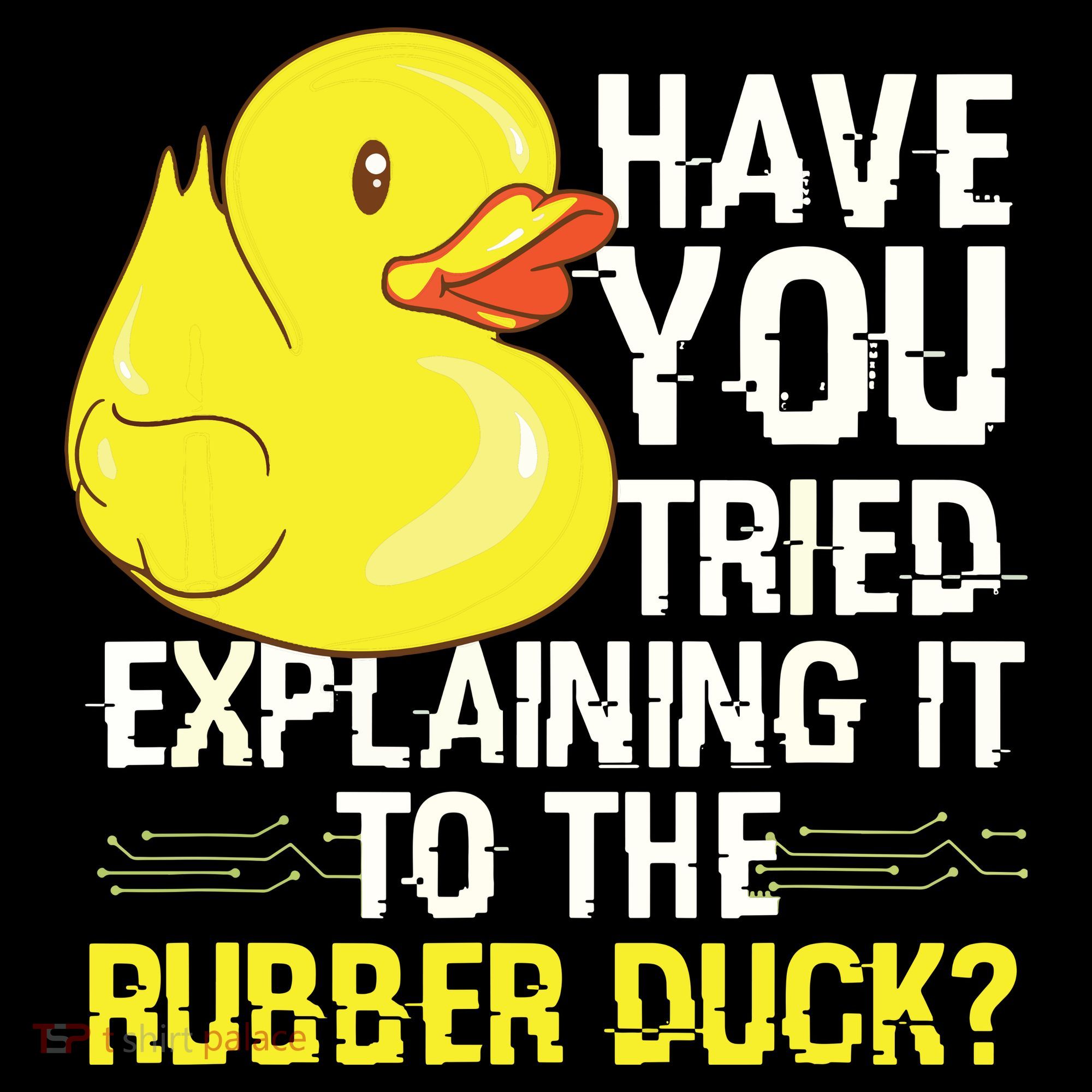 Funny Programmer Rubber Duck Debugging Mousepad