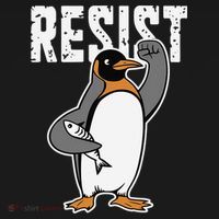 Funny Penguin Resist Penguins Protest Against Tariffs Pajama Set thumb 2