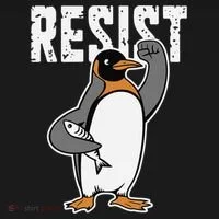 Funny Penguin Resist Penguins Protest Against Tariffs Toddler Hoodie thumb 2