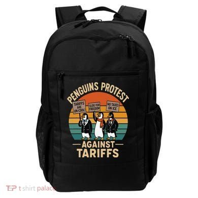 Funny Penguin Resist - Penguins Protest Against Tariffs Backpack