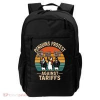 Funny Penguin Resist - Penguins Protest Against Tariffs Backpack thumb 0