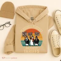 Funny Penguin Resist - Penguins Protest Against Tariffs Hoodie thumb 4