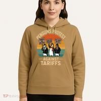Funny Penguin Resist - Penguins Protest Against Tariffs Hoodie thumb 5