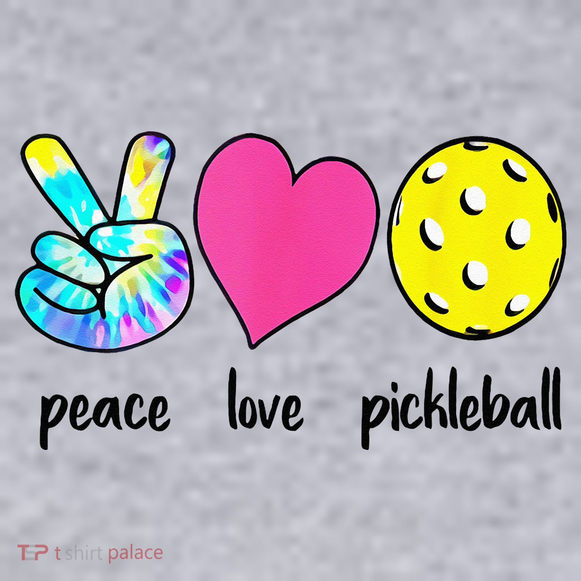 Funny Pickleball Retired Ladies Peace Love Pickleball Women's Sweatshirt