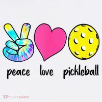 Funny Pickleball Retired Ladies Peace Love Pickleball Women's Hoodie thumb 2