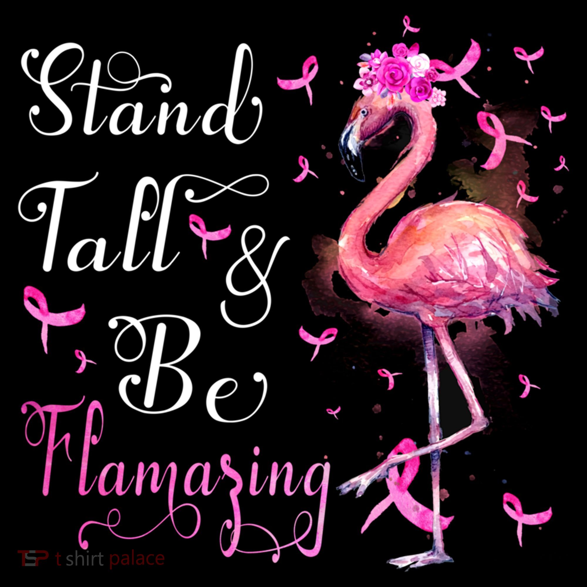 Flamingo Pink Ribbon Breast Cancer Awareness Support Squad Cool Gift Coffee Mug