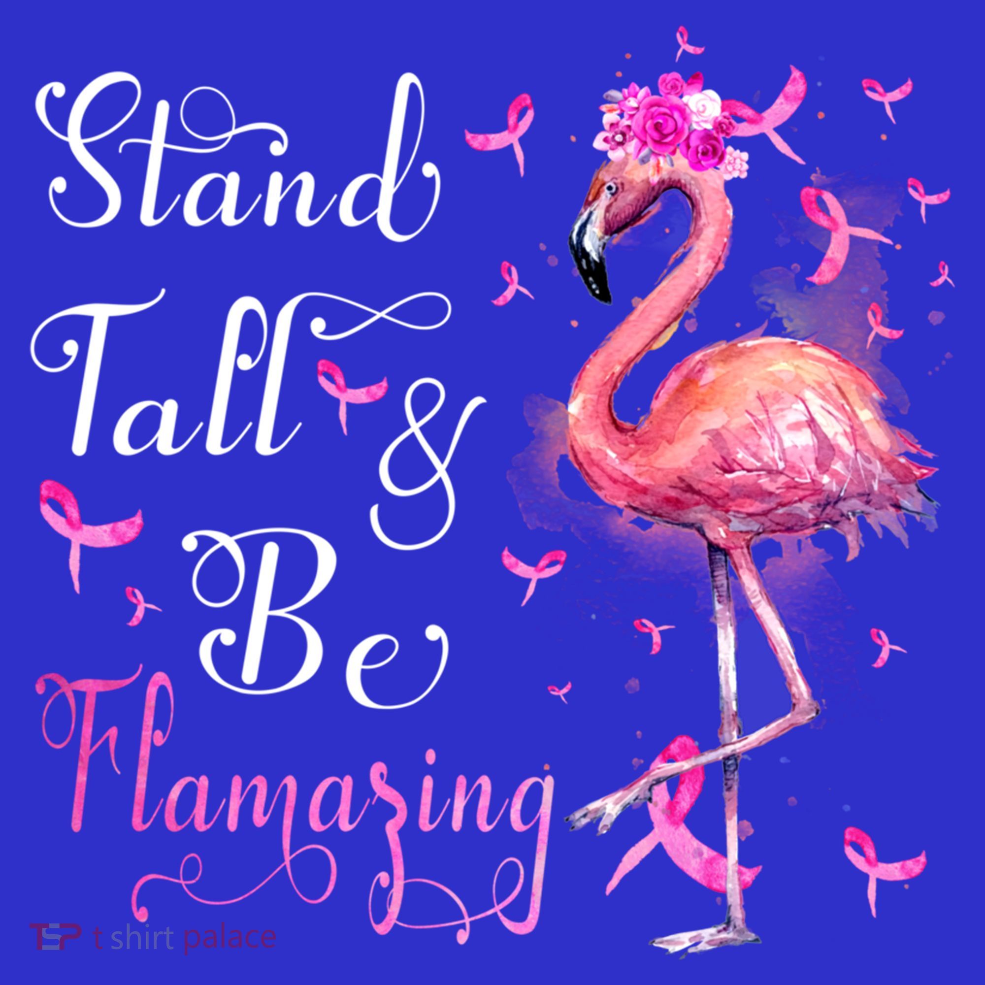 Flamingo Pink Ribbon Breast Cancer Awareness Support Squad Cool Gift Mousepad