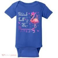 Flamingo Pink Ribbon Breast Cancer Awareness Support Squad Cool Gift Baby Bodysuit thumb 0