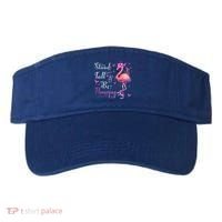 Flamingo Pink Ribbon Breast Cancer Awareness Support Squad Cool Gift Visor thumb 0