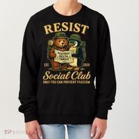 Funny Penguin Resist Penguins Protest Against Tariffs Women's Sweatshirt thumb 0