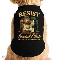 Funny Penguin Resist Penguins Protest Against Tariffs Doggie Tank thumb 0