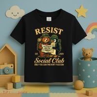 Funny Penguin Resist Penguins Protest Against Tariffs Toddler T-Shirt thumb 3