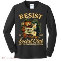Funny Penguin Resist Penguins Protest Against Tariffs Kids Long Sleeve Shirt thumb 0
