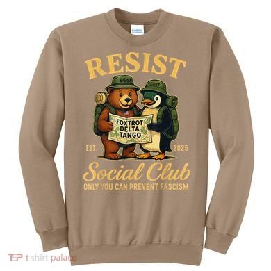 Funny Penguin Resist Penguins Protest Against Tariffs Sweatshirt