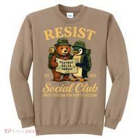 Funny Penguin Resist Penguins Protest Against Tariffs Sweatshirt thumb 0