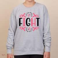 Fight Pink Ribbon Breast Cancer Women's Sweatshirt thumb 0