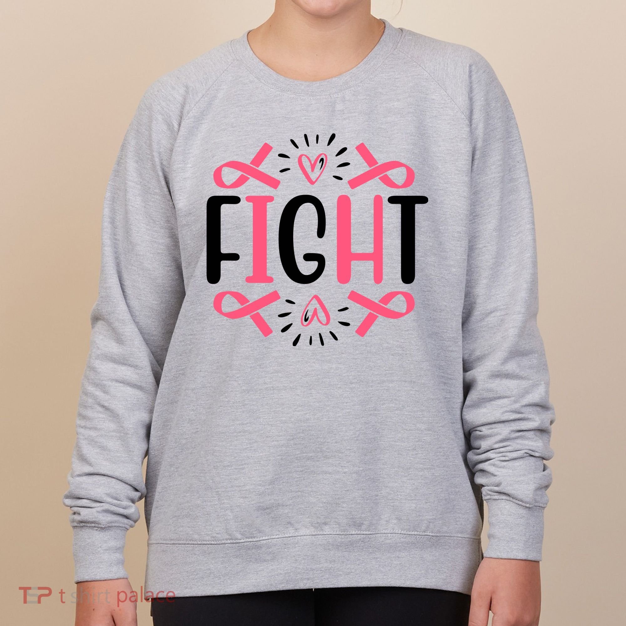Fight Pink Ribbon Breast Cancer Women's Sweatshirt