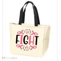 Fight Pink Ribbon Breast Cancer Tote Bag thumb 3
