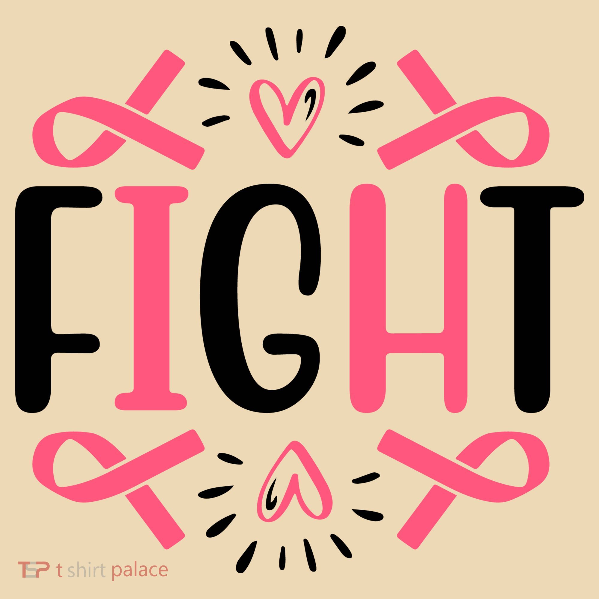 Fight Pink Ribbon Breast Cancer Tote Bag