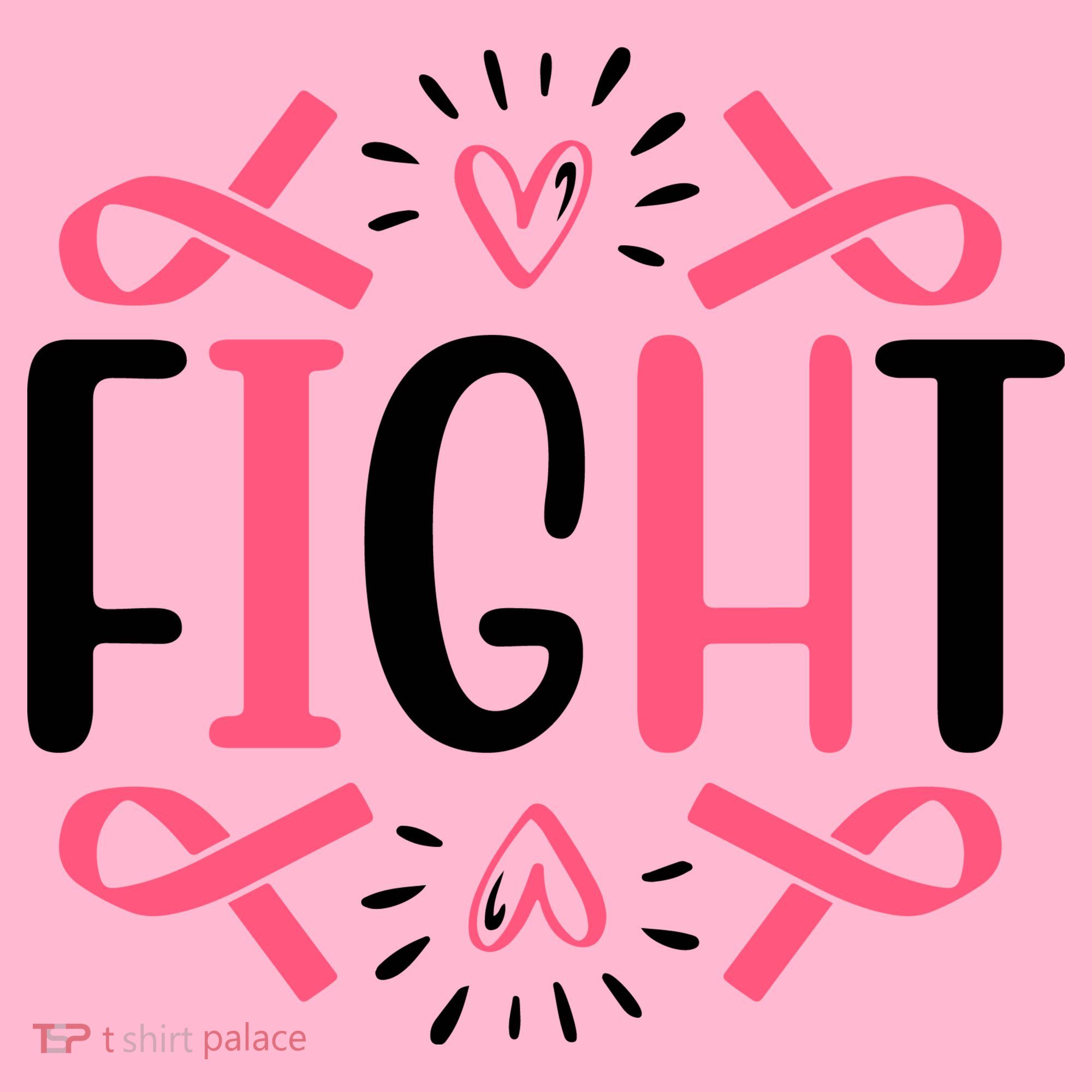 Fight Pink Ribbon Breast Cancer Coaster