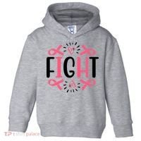 Fight Pink Ribbon Breast Cancer Toddler Hoodie thumb 0