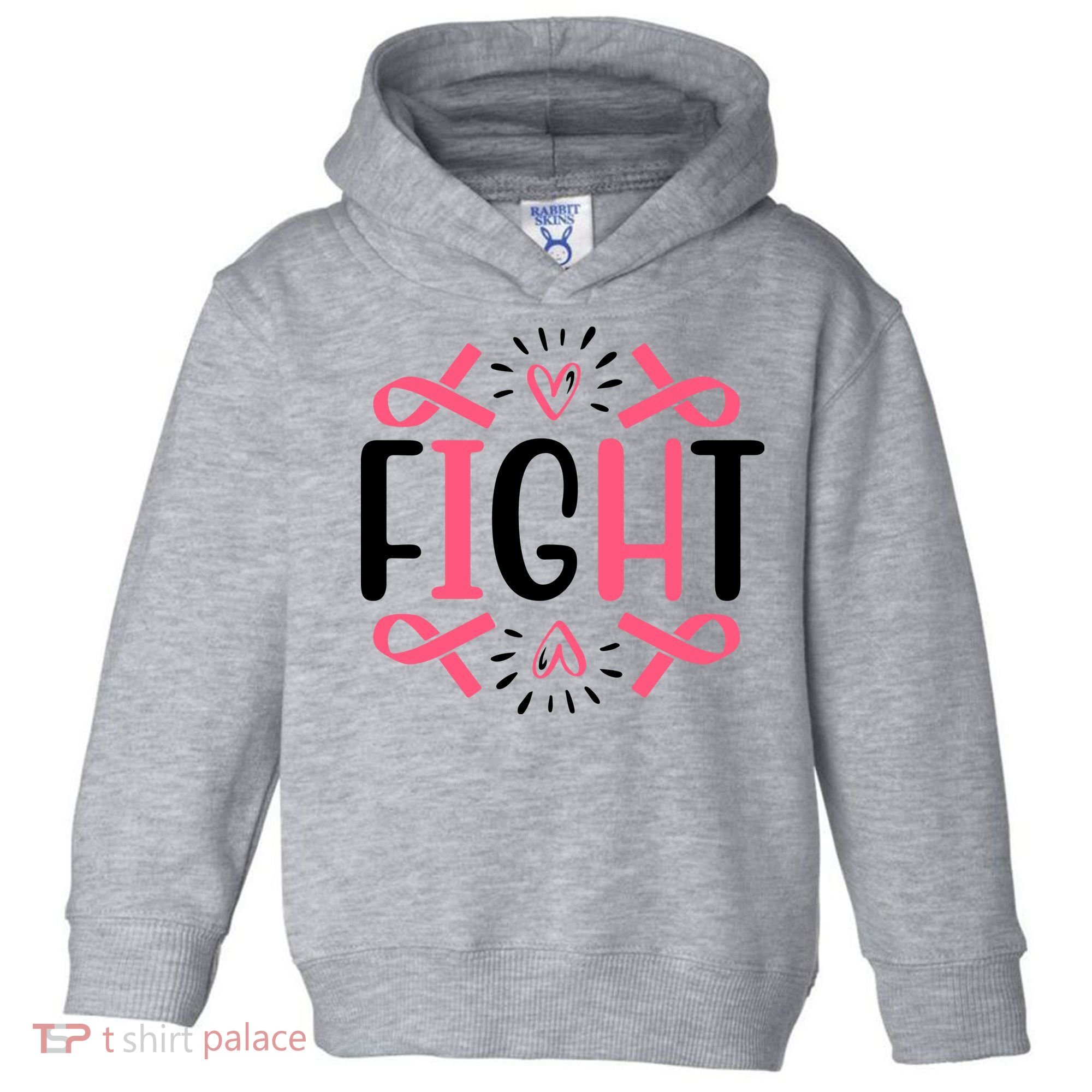 Fight Pink Ribbon Breast Cancer Toddler Hoodie