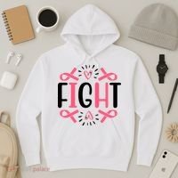 Fight Pink Ribbon Breast Cancer Hoodie thumb 3