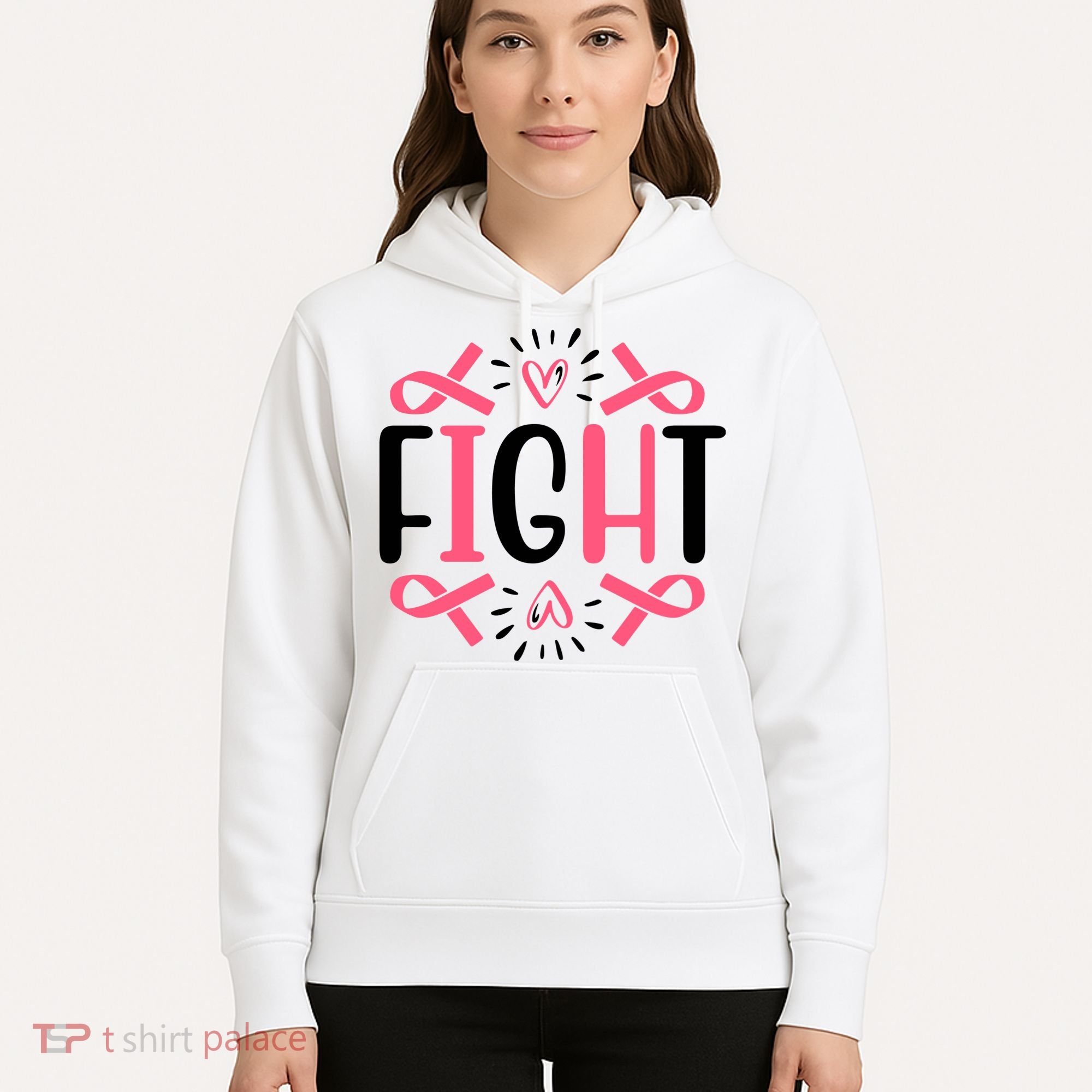 Fight Pink Ribbon Breast Cancer Hoodie