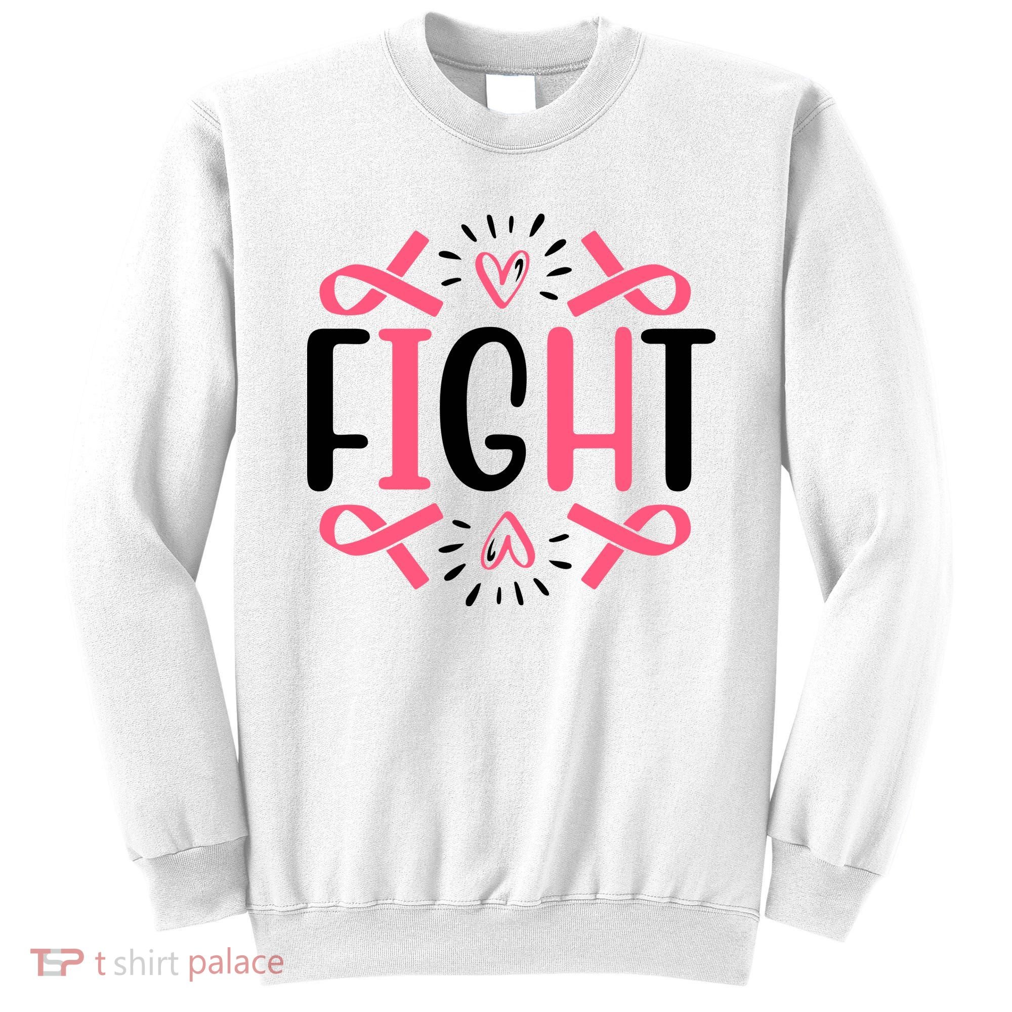 Fight Pink Ribbon Breast Cancer Sweatshirt