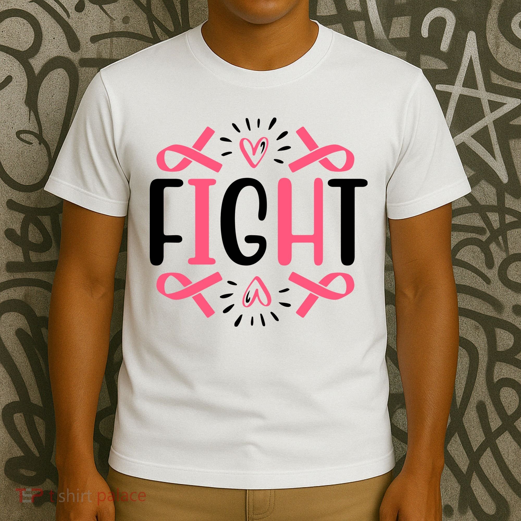 Fight Pink Ribbon Breast Cancer T-Shirt