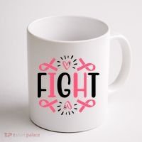 Fight Pink Ribbon Breast Cancer Coffee Mug thumb 1