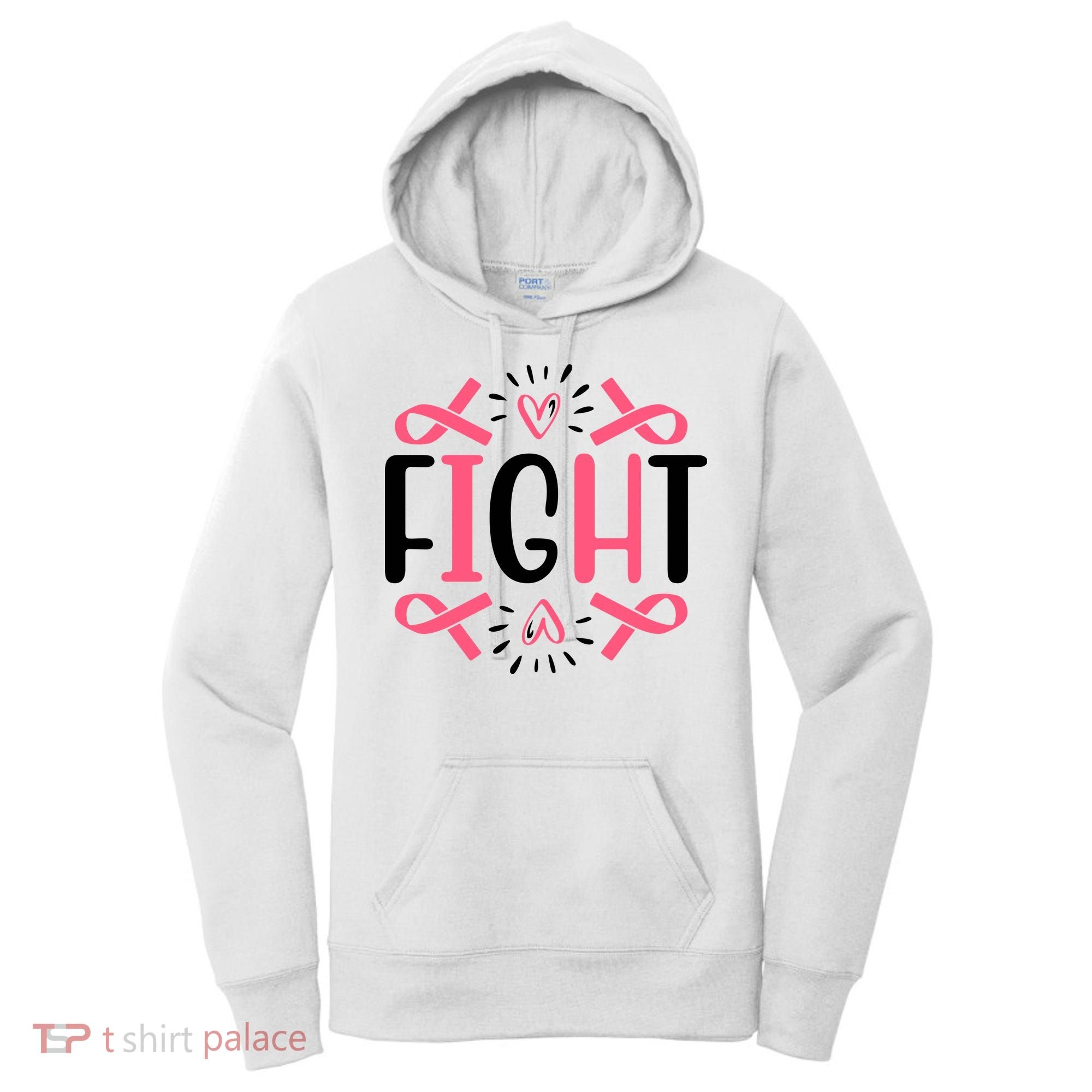Fight Pink Ribbon Breast Cancer Women's Hoodie