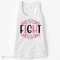 Fight Pink Ribbon Breast Cancer Women's Tank Top thumb 0