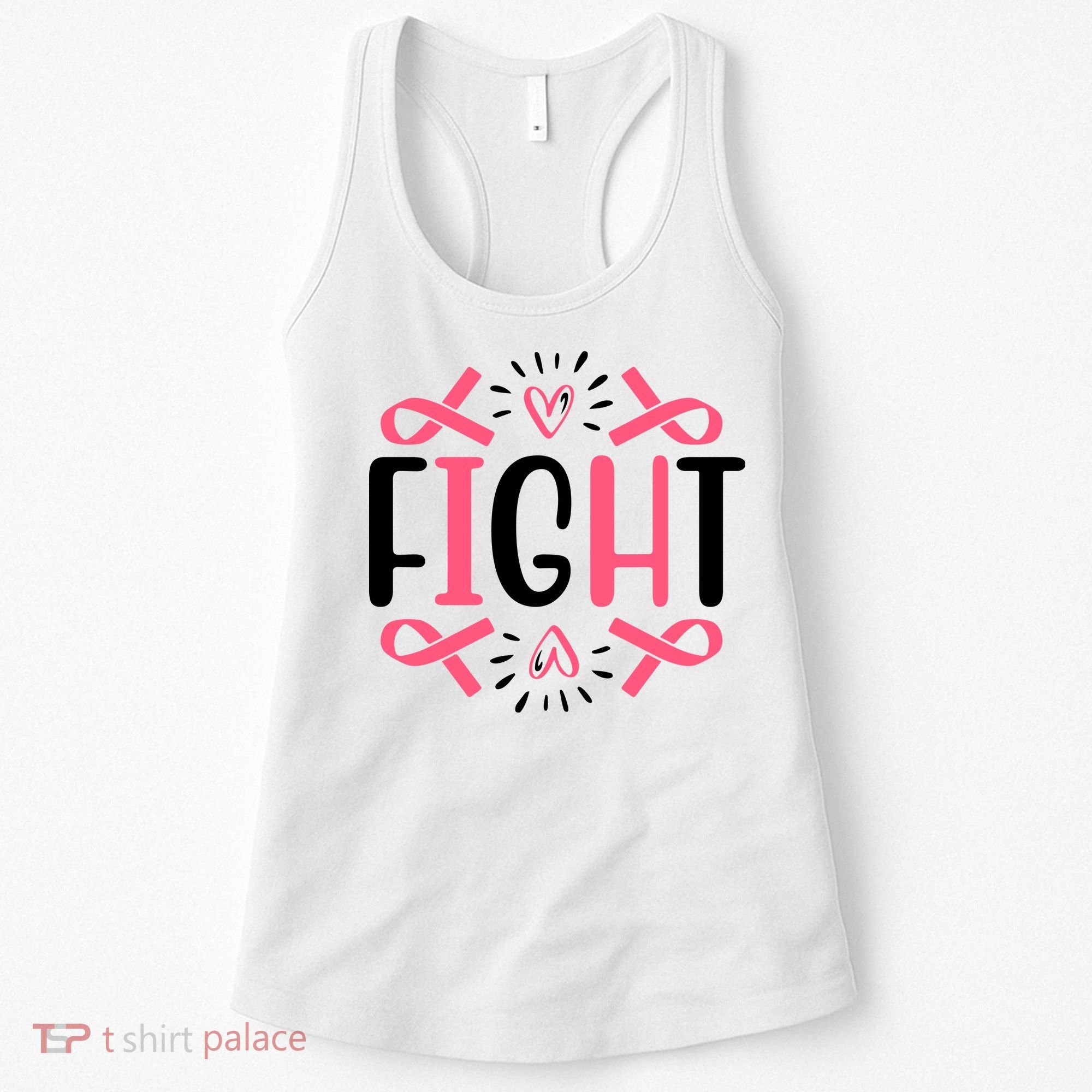 Fight Pink Ribbon Breast Cancer Women's Tank Top