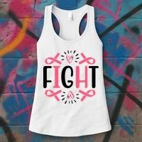 Fight Pink Ribbon Breast Cancer Women's Tank Top thumb 3