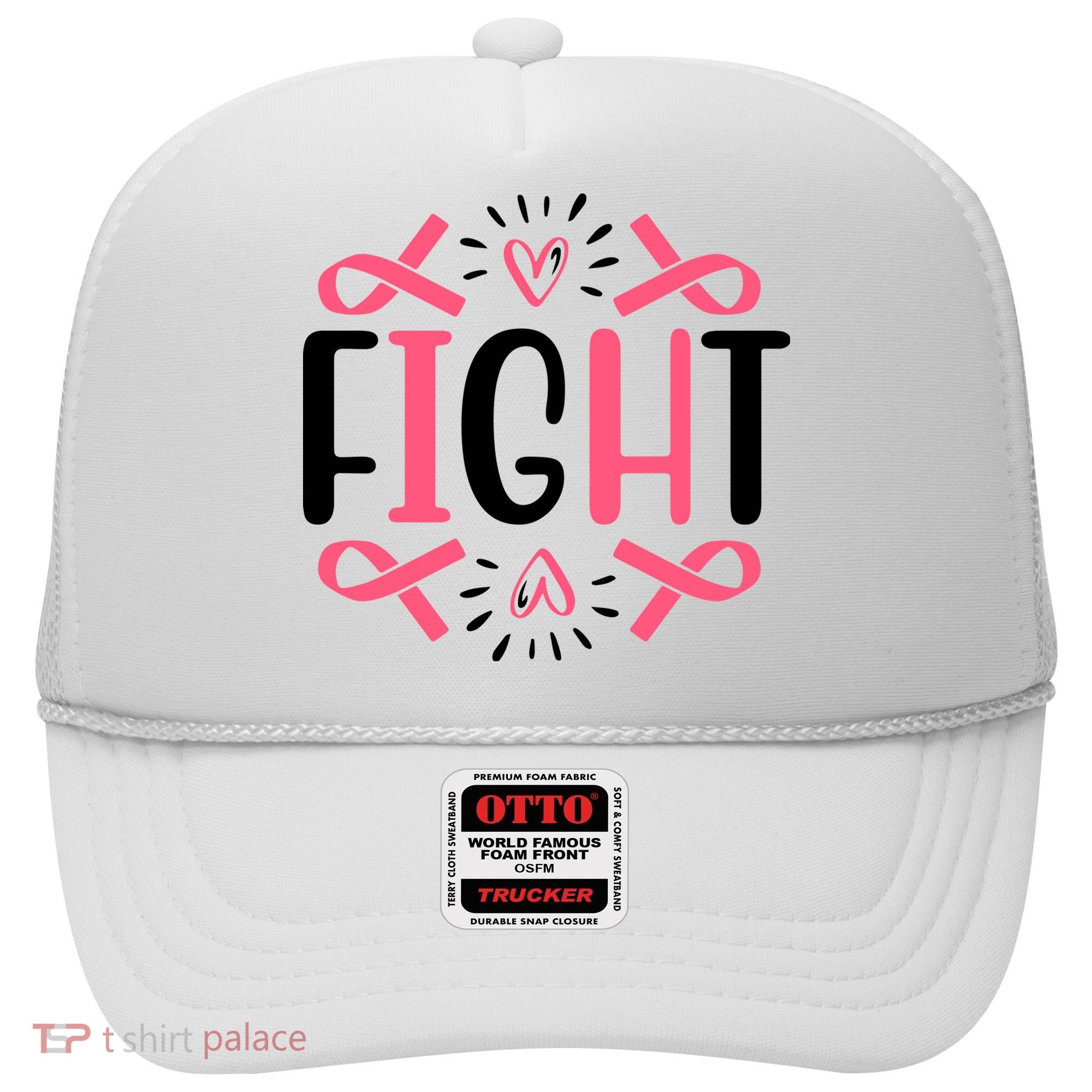 Fight Pink Ribbon Breast Cancer Hat