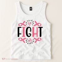 Fight Pink Ribbon Breast Cancer Tank Top thumb 2