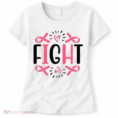 Fight Pink Ribbon Breast Cancer Women's T-Shirt