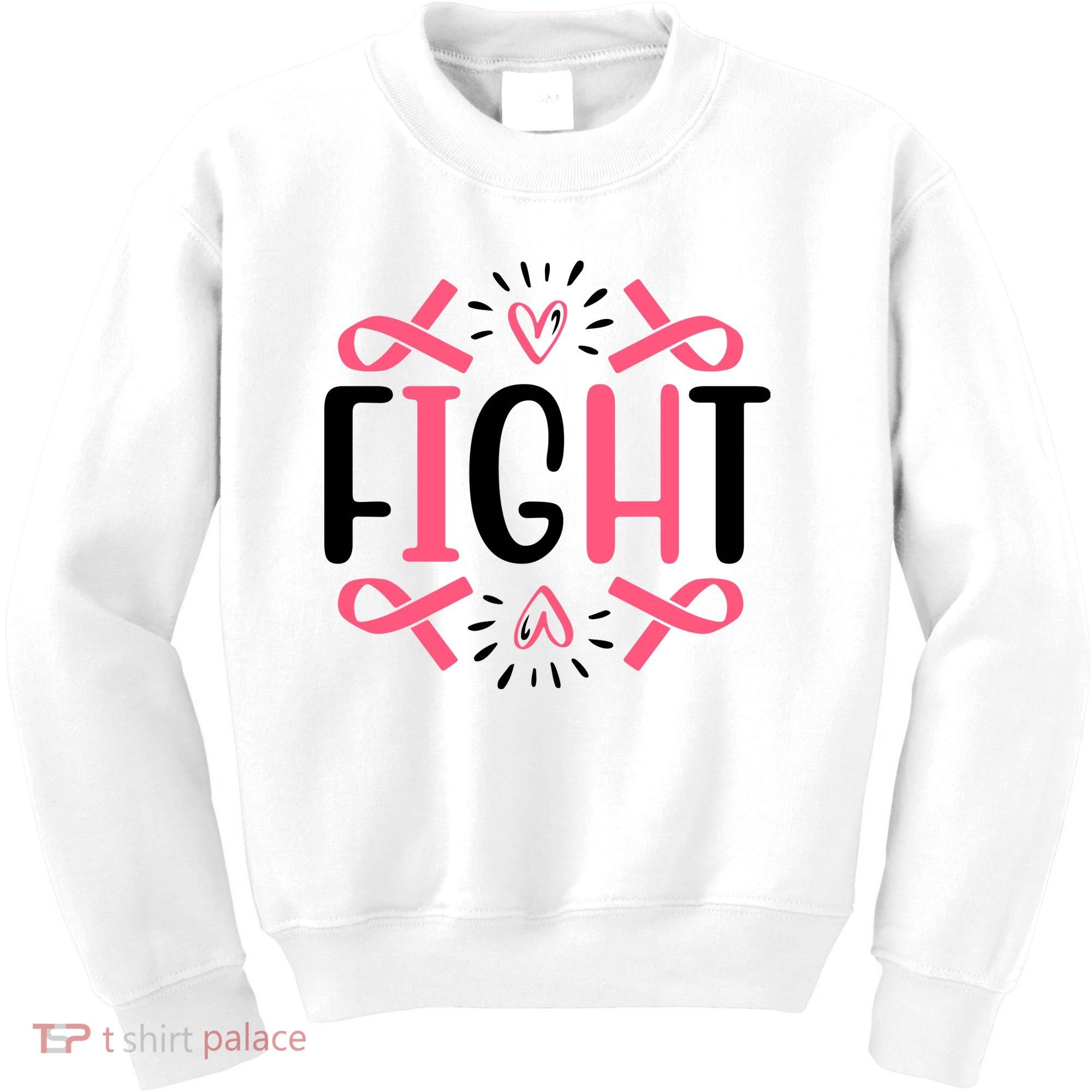 Fight Pink Ribbon Breast Cancer Kids Sweatshirt