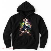 Funny Punk Rock Easter Bunny Rabbit Hoodie thumb 0