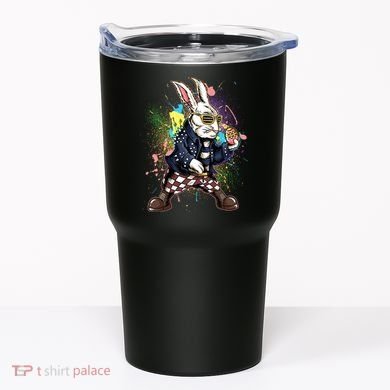 Funny Punk Rock Easter Bunny Rabbit Tumbler