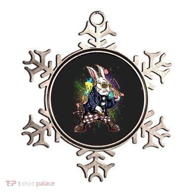 Funny Punk Rock Easter Bunny Rabbit Ornament