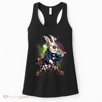 Funny Punk Rock Easter Bunny Rabbit Women's Tank Top thumb 0