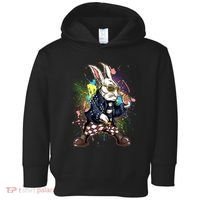 Funny Punk Rock Easter Bunny Rabbit Toddler Hoodie thumb 0