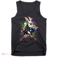 Funny Punk Rock Easter Bunny Rabbit Tank Top thumb 0
