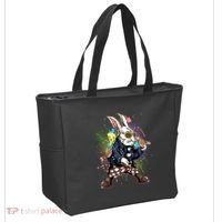 Funny Punk Rock Easter Bunny Rabbit Tote Bag thumb 2