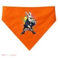 Funny Punk Rock Easter Bunny Rabbit USA-Made Doggie Bandana thumb 0